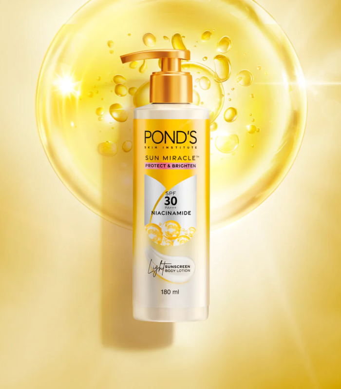 POND'S SUN MIRACLE SPF 30 PA +++ SUNSCREEN BODY LOTION - PROTECT & BRIGHT WITH NIACINAMIDE