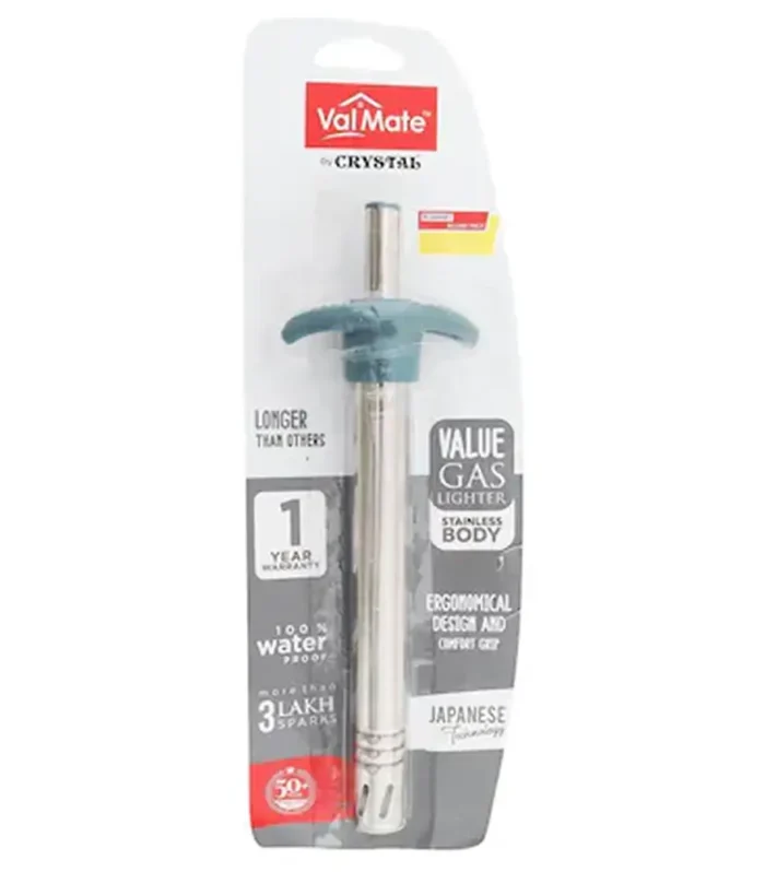 Crystal Valmate Value Steel Gas Lighter (VML-002)