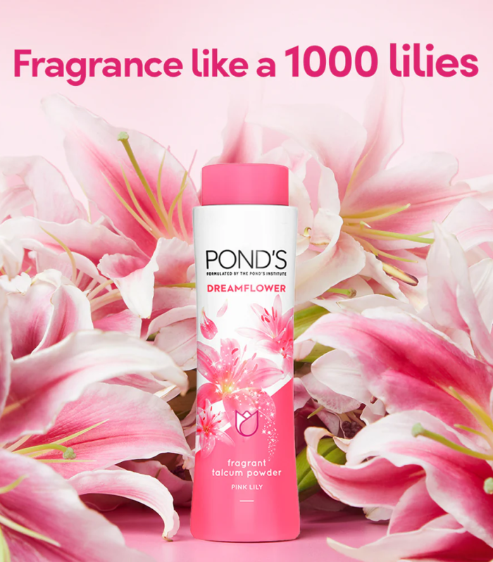 POND'S Dreamflower Fragrant Talcum Powder, With Vitamin B3, (400gm)