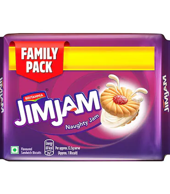 Britannia Jimjam Cream Biscuits 92 g (Buy 4 Get 1)
