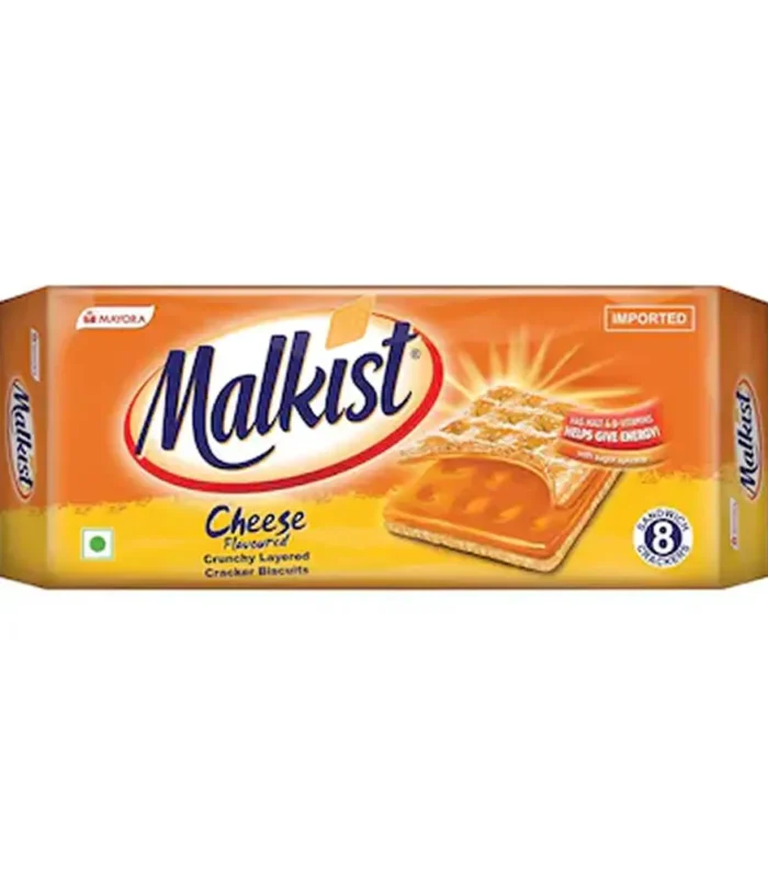 Mayora Malkist Cheese Flavoured Cracker Biscuits 144 g