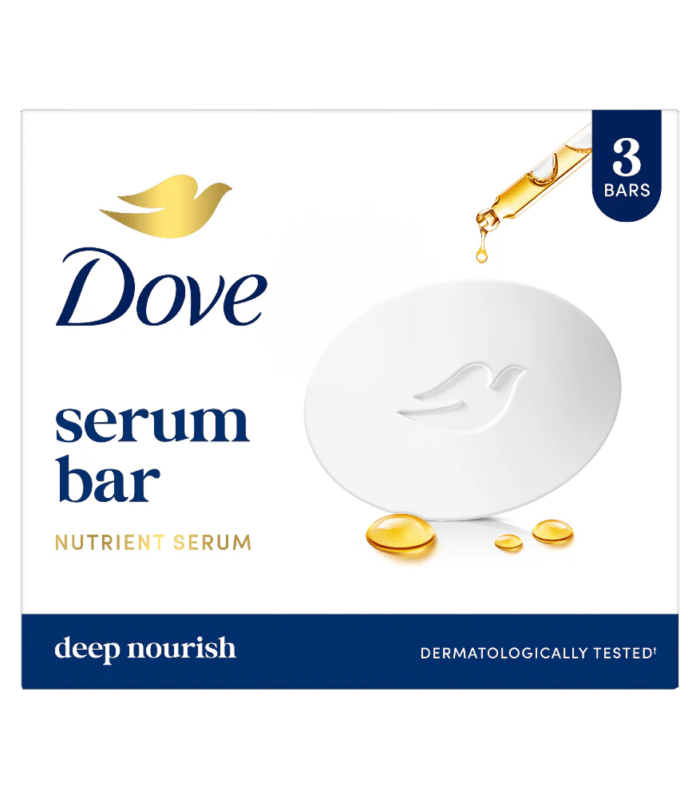 Dove Serum Bar with Nutrient Serum | 375g (125g x 3)